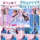 thumbnail image 2 of Decoración para fiesta de cumpleaños de Frozen de Disney, vajilla de Anna, Elsa, Reina de las Nieves, color rosa y azul, servilletas de papel, platos, vasos, baby shower para niños, 2 of 5