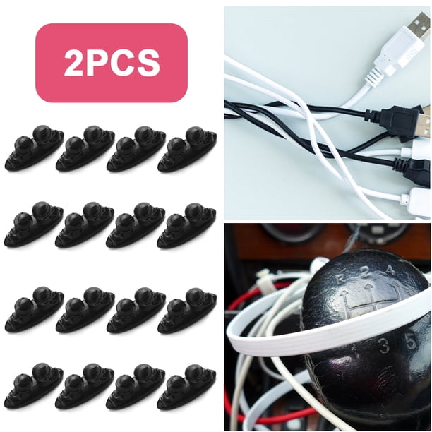 DQrwqpou 8pcs Cables Tie Clip Fixer Organizador Conveniente Línea Multifuncional Abrazadera