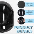 thumbnail image 3 of Semfri Adult Bike Helmet Skateboard Road Cycling Helmet Suitable Multi-Sport Scooter Skating Bicycle Large Size for Men Women Black, 3 of 9