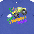 thumbnail image 4 of Inktastic Happy Mardi Gras Monster Truck with Beads Youth T-Shirt, 4 of 5