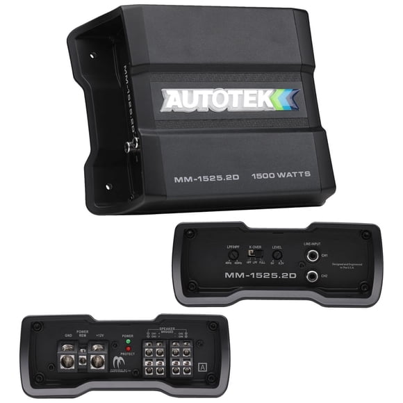 Autotek Mean Machine Amplificador compacto clase D 1500 vatios 2 canales