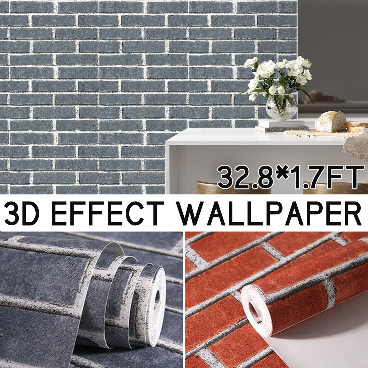 32817ft stone self adhesive wallpaperstone wallhuge wall mural