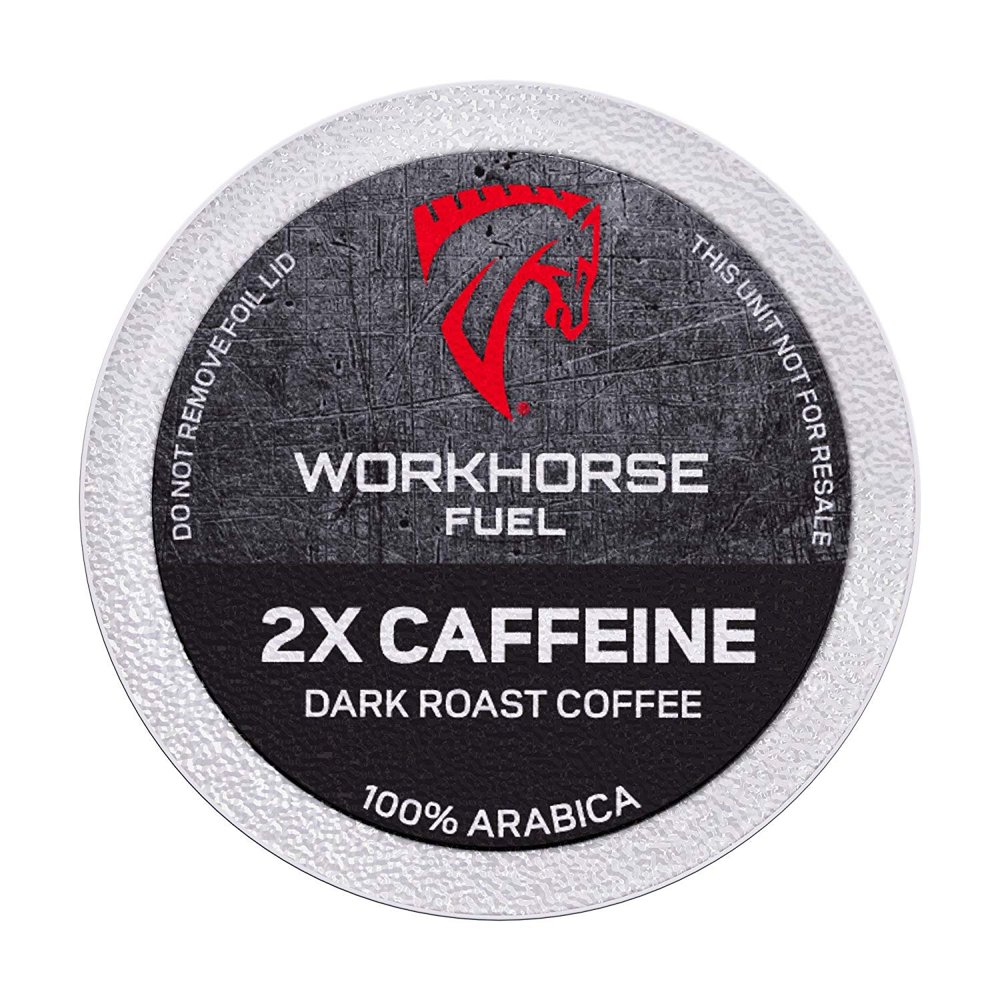 Workhorse Coffee Single Serve KCup Coffee Pods, 18 Count Box (2X