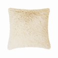 thumbnail image 1 of Faux Fur Long Hair Light Beige Cushion, 1 of 1