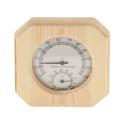 Sauna Thermometer&Hygrometer 2 In 1 Wood Hygrothermograph Sauna Room Accessories