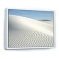 thumbnail image 2 of Designart "Monochromatic Dumbbell Gym I" Coastal Beach Sand Floater Framed Canvas Wall Art, 2 of 5