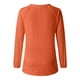 thumbnail image 4 of MHFRRA Camiseta Informal de Manga Larga con Cuello En V y Estampado Canadiense para Mujer Naranja, 4 of 4
