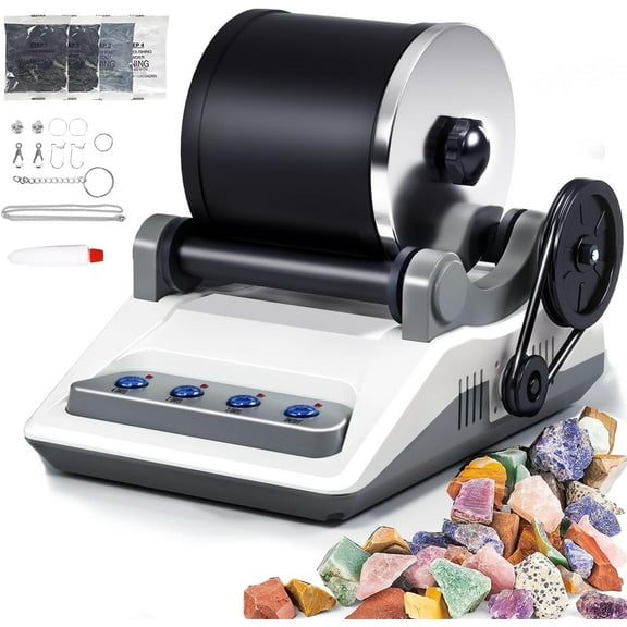 Zcvtbye Rock Tumbler, Science Kits for Adults and Kids, Ideal Birthday & Holiday Gift for 8 Year Old Boys & Girls