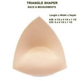 thumbnail image 2 of Braza Shapers - Triangle Foam Bra Insert Enhancement Pads - Size C/D, 2 of 4