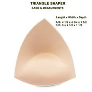 Braza Shapers - Triangle Foam Bra Insert Enhancement Pads - Size C/D