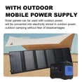 thumbnail image 4 of Portable 60W Solar Charger with Foldable Design - 18V Outdoor Power Bank for Phones and Devices, Multi-Connector Compatibility, Lightweight and Waterproof, Ideal for Camping and Travel - Available in, 4 of 7