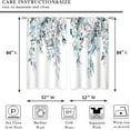 thumbnail image 2 of Blue Grey Eucalyptus Botanical Leaves Floral Window Curtains Watercolor Flower Plant Wildflower Farmhouse Boho Curtain Drapes Herb Curtains for Bedroom Living Room Treatment 52Wx84H Inch, 2 of 6