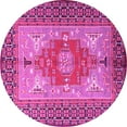thumbnail image 1 of Ahgly Company Indoor Round Persian Pink Traditional Area Rugs, 4' Round, 1 of 4