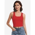 thumbnail image 6 of Womens Tank Tops Scoop Neck Sleeveless Top Casual Basic Slim Fitted Knit Cami Tee Shirts, 6 of 6