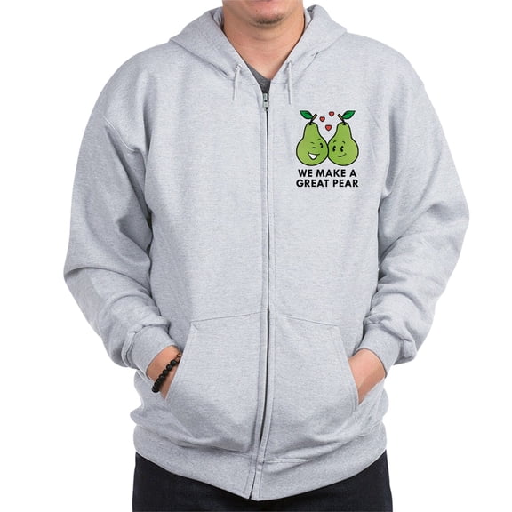 CafePress - We Make A Great Pear Zip Hoodie - Zip Hoodie, Classic Hooded Sweatshirt with Metal Zipper