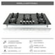 thumbnail image 2 of Combo parrilla empotrable y Campana SUPRA BELLAGIO de cristal templado color negro gas LP y gas natural 5 quemadores, 2 of 6