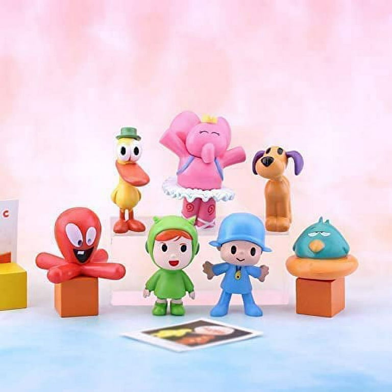 7 Pcs Pocoyó Toys - Juguete de muñeca de figura de acción - Nina, Elly,  Pato, Fred, Loula Kids Toys