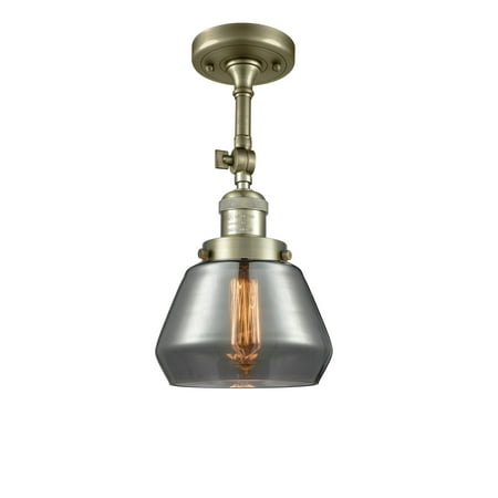 

Innovations Lighting 201F Fulton Fulton 1 Light 7 Wide Semi-Flush Ceiling Fixture - Brass
