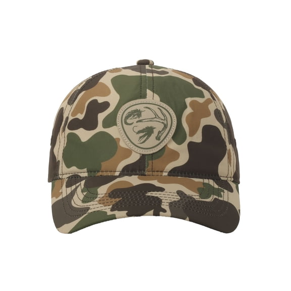 Outdoor Cap Woodland Camo Dad Hat – Unstructured Low Profile, Tuck Closure, One Size