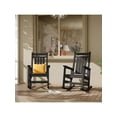 thumbnail image 1 of Bingirl 1-Pack HDPE Oversized All-Weather Resistant Poly Plastic Rocking Chair for Home Garden - High Back Porch Rocker, Heavy Duty, 1 of 8