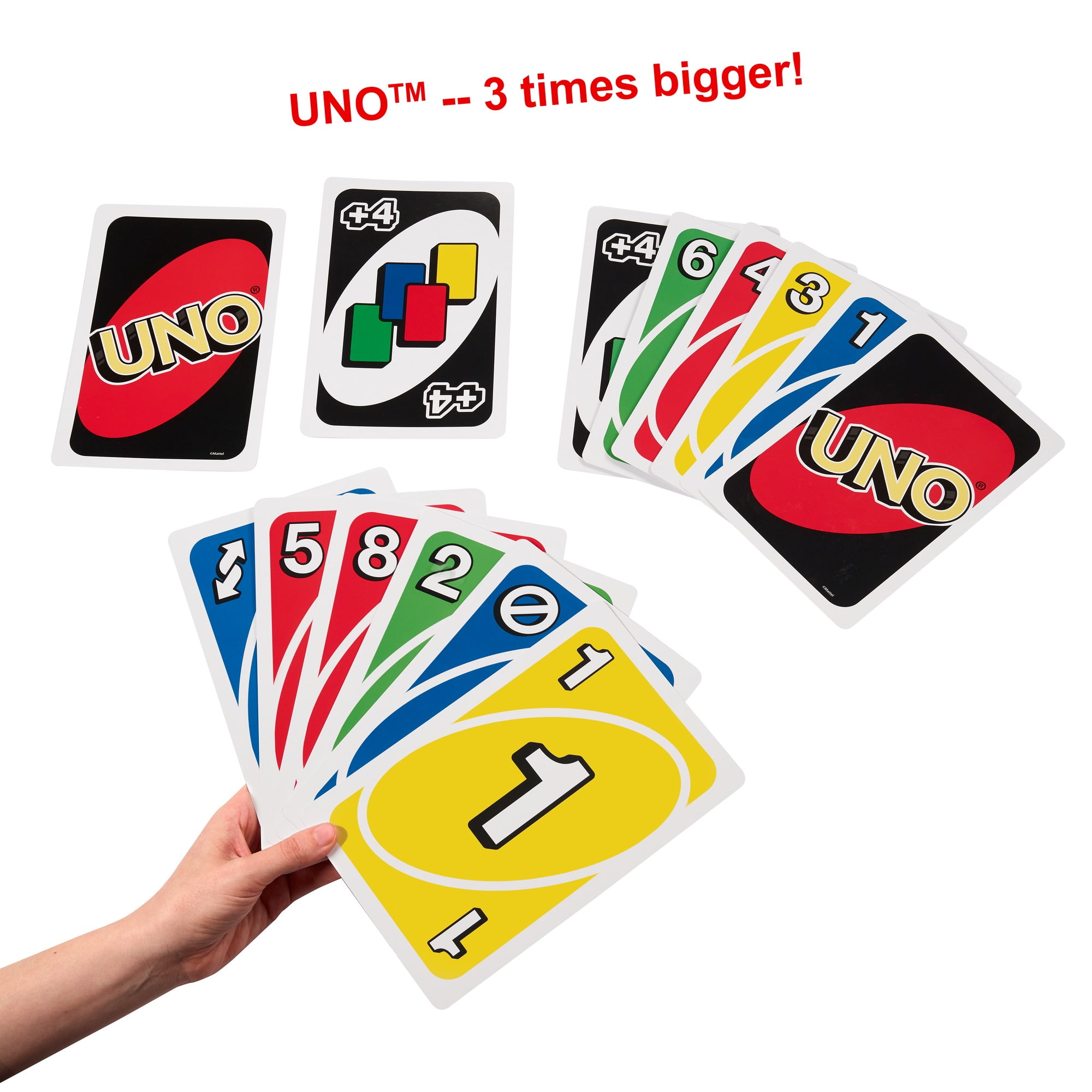 UNO Giant Family Card Game With 108 Oversized Cards 