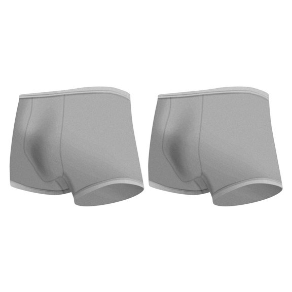 Qarigey Calzoncillos elásticos, suaves, acogedores, transpirables, ropa interior elástica femenina, cómodos, desechables, portátiles, Gris 2piezas