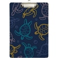 thumbnail image 2 of Coolnut Tribal Sea Turtle Clipboard, Acrylic Standard A4 Letter Size Clip Board with Low Profile Clip for Office, Classroom, Doctor, Nurse and Teacher Gifts, 2 of 7