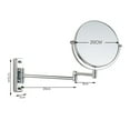 thumbnail image 3 of Sonew 8Inch Wall Mounted Makeup Mirror,3X Magnification Two-Sided Round Swivel Extendable Bathroom Make up Shaving Mirror, 3 of 9
