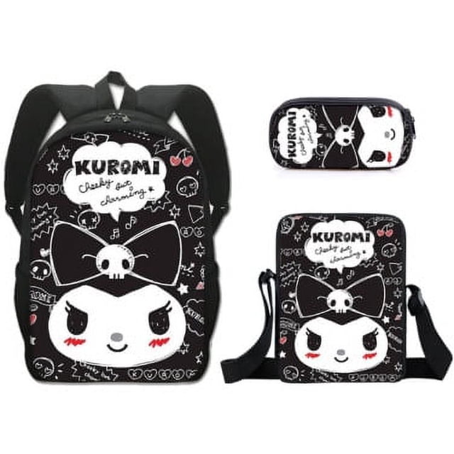 Cartoon Backpack Cool Loomi High-capacity Schoolbag Three-piece Set For Primary And Secondary School Students-SinKeeU