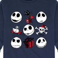 thumbnail image 3 of The Nightmare Before Christmas - Jack Christmas Grid - Toddler And Youth Long Sleeve Graphic T-Shirt, 3 of 5