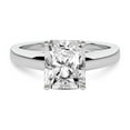 thumbnail image 4 of IGI Certified 3 Carat Radiant Shape Lab Grown Diamond Engagement Ring | 14K White Gold | Allen Flat Band Solitaire Lab Diamond Ring | FG-VS1-VS2 Quality Friendly Diamonds, 4 of 6