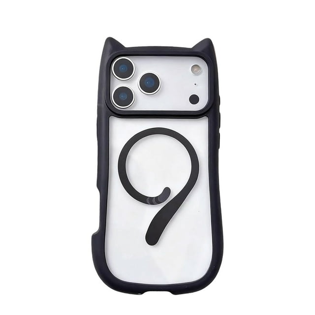 BotaniNest The Transparent And Cute Phone For The IPhone17 Series Features A With Cat Ears And Is Compatible With Absorbing Protective Cover