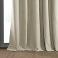 thumbnail image 4 of Exclusive Fabrics  Vintage Thermal Cross Linen Weave Blackout Curtains (1 Panel) Light Tan 50 X 108 108 Inches, 4 of 5