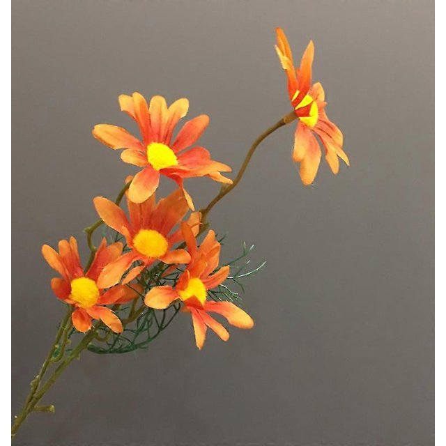 10 piezas de margaritas artificiales, arreglos florales para bodas, fiestas, jardín, decoración artesanal, cada una de aproximadamente 21 de alto.