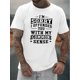 thumbnail image 1 of [Graphic Print Summer Tee] Unique Graphic Print Summer T-Shirt - Men's Casual Round Neck, Short Sleeve, Polyester Blend, Machine Washable, 1 of 4