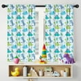 thumbnail image 5 of Blackout Kids Curtains,LightBlue Cartoon Dinosaurs Trees Pattern Childrens Insulated Curtains Set Of 2,Bedroom Essentials,Toddler Room Decor 42"x54", 5 of 5