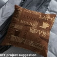 thumbnail image 2 of Castle Fairy Coffee Theme Fabric by the Yard 3 Yards,Rustic Vintage Sewing Fabric,Abstract Stripes Fabric for Sewing,Luxury Bedroom Decor, 2 of 6