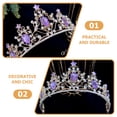 thumbnail image 2 of Corona de novia Tiara nupcial de boda Corona de diamantes de imitación Tiara de diamantes de imitación Tocado de fiesta, 2 of 7