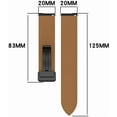 thumbnail image 5 of KOMI Band for Garmin Venu/Venu sq/Venu sq2/Venu 2 plus, 20mm Watch Strap with Folding Clasp Leather Replacement Wristband Compatible with Vivoactive 3/Approach S40/Forerunner 245 White, 5 of 7