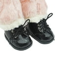 thumbnail image 4 of fastboy Cadeaux Faits à la Main Poupée Chaussures à Bout Rond en Peluche Cuir PU Accessoires de Poupée Jouet Chaussures de Poupée Blanc, 4 of 6