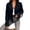 Black, variant on Womens Faux Suede Fringe Jacket Cropped Western Coat Tassel Cowgirl Jackets Long Sleeve Open Front Outwear Motorcycle Crop Coats