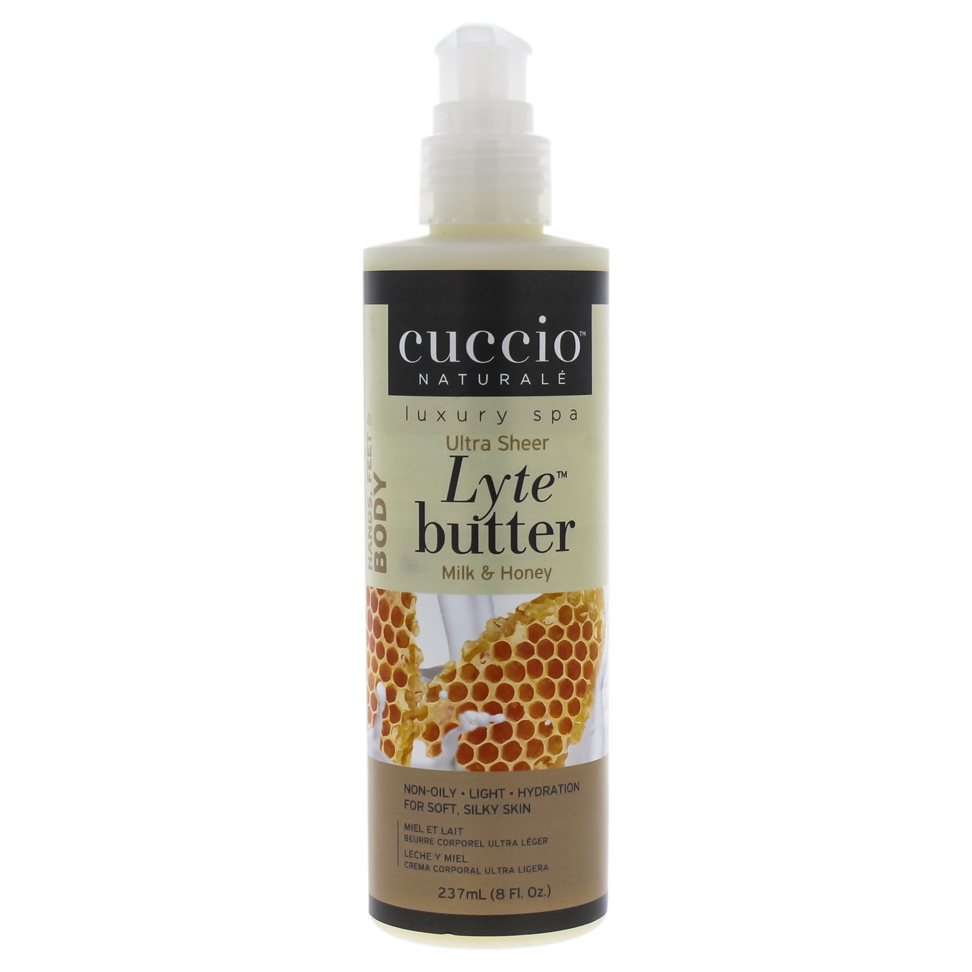 Cuccio Lyte UltraSheer Body Butter Milk and Honey, 8 oz