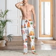 thumbnail image 5 of JUNZAN Men's Pajama Pants Gnome Camping Sleepwear Pants PJ Bottoms Drawstring and Pockets, 5 of 6