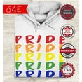 thumbnail image 2 of S4E Men's Pride Gay LGBTQ Rainbow Hoodie Sweatshirts Medium White, 2 of 4