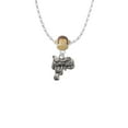 thumbnail image 2 of Delight Jewelry Silvertone Saddle Mia Monkey Charm Necklace, 2 of 4