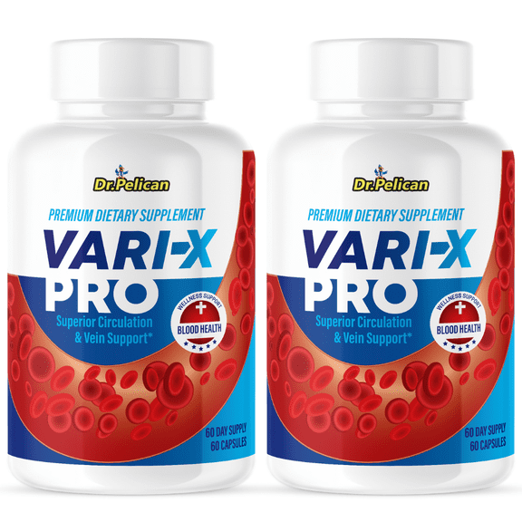 Vari-X Pro- Blood Support- 2 Bottles- 120 Capsules
