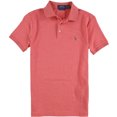 thumbnail image 1 of Ralph Lauren Mens Ribbed Cuff Polo Shirt, Pink, Small, 1 of 2