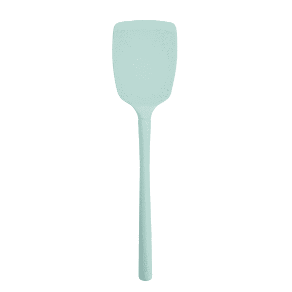 Tovolo Silicone Spatula Turner for Cooking Aqua Seafoam Green Flex Core, Non Toxic Food Safe Silicone Spatula BPA Free Turner Flipper for Pancakes Eggs Griddles, Heat Resistant Heavy Duty Spatula