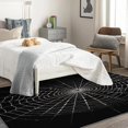 thumbnail image 4 of Spider Web Area Rugs for Bedroom Living Room - 4x5 ft - Black Carpet for Home Decor - Spider Web Patterned Decorative Indoor Large Rug - Washable & Soft & Non Slip & Low Pile (ZF&7443), 4 of 7