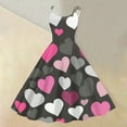 thumbnail image 2 of Women's Dresses Valentine's Day Floral Print Off-Shoulder Punk Retro Dress Gray L, 2 of 4